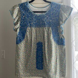 J. Marie Embroidered Lincoln Top, Size S
